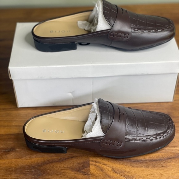 Bijou Annie Croc Loafer 8 Slip On Comfort - Picture 7 of 7